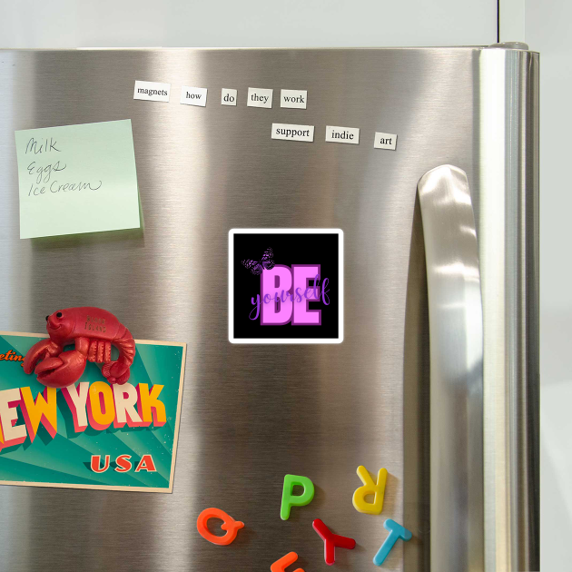 Be Yourself, Positivity, Inspirational, Uplifting Quote Design by BirdsnStuff